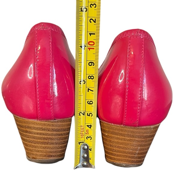 COLE HAAN Pink Air Tali Peep Toe Wedge Slip-on Sandals Women’s Size 10 - Picture 4 of 8